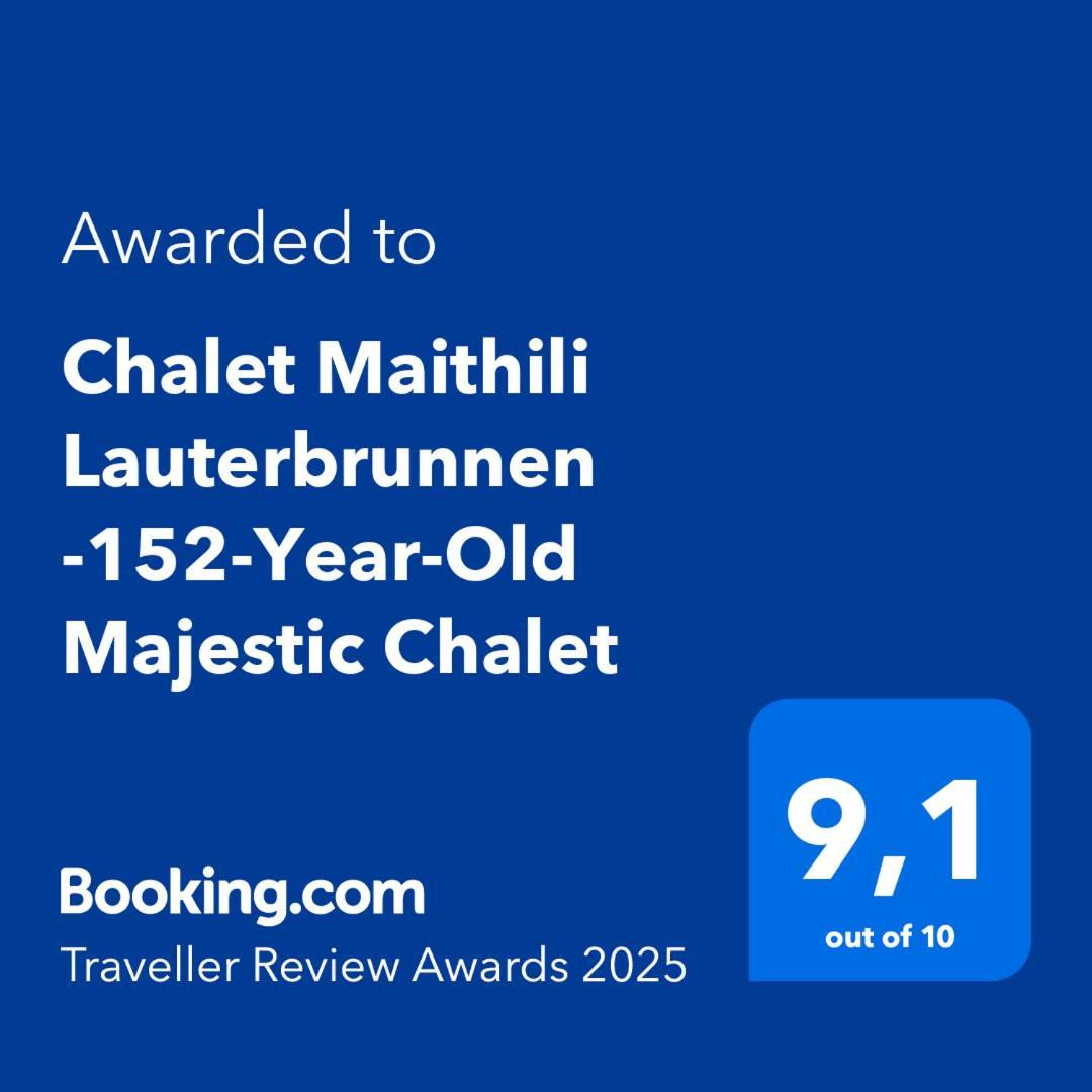 Chalet Maithili Lauterbrunnen -152-Year-Old Majestic Chalet Exterior foto